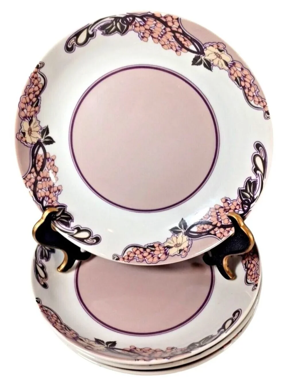 Georges Briard Floral Parisienne Art Nouveau Soup Pasta Salad Cereal Bowls 7 5/8